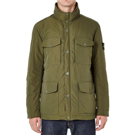 stone island micro reps down jacket olive